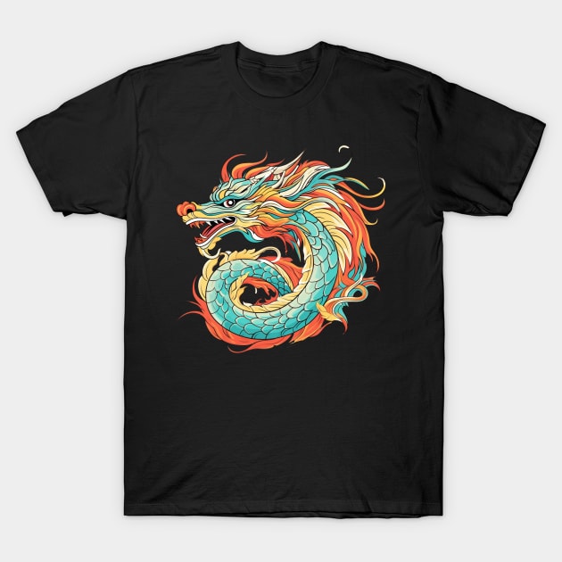 traditional chinese dragon T-Shirt by javierparra